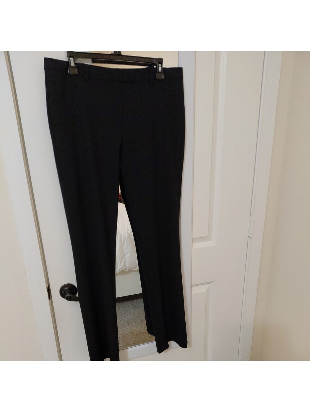 Brooks Brothers Lucia Fit Women's Black Wool Lycra Woven Pants Sz 10 EUC #1016